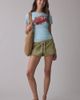 Urban Outfitters Urban Outfitters Surf Graphic Cotton Slim Tee in Light Blue, Women's at Urban Outfitters - 4