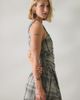 Urban Outfitters Urban Outfitters UO Adina Check Drop Waist Hanky Hem Mini Dress in Grey, Women's at Urban Outfitters - 3