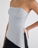 Urban Outfitters Urban Outfitters UO Afterparty Studded Asymmetric Side-Slit Tube Top in Grey, Women's at Urban Outfitters - 3