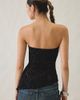 Urban Outfitters Urban Outfitters UO Afterparty Zebra Burnout Mesh Asymmetric Side-Slit Tube Top in Black, Women's at Urban Outfitters - 3