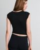 Urban Outfitters Urban Outfitters UO Alanis Keyhole Cutout Short Sleeve Top in Black, Women's at Urban Outfitters - 4