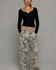 Urban Outfitters Urban Outfitters UO Ayla Notch Neck Long Sleeve Tee in Black, Women's at Urban Outfitters - 2