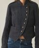 Urban Outfitters Urban Outfitters UO Beverly Wool Blend Asymmetric Band Jacket in Navy, Women's at Urban Outfitters - 2