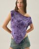 Urban Outfitters Urban Outfitters UO Bia Floral Flocked Asymmetric Off-The-Shoulder Poncho Top in Black, Women's at Urban Outfitters - 1