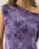 Urban Outfitters Urban Outfitters UO Bia Floral Flocked Asymmetric Off-The-Shoulder Poncho Top in Black, Women's at Urban Outfitters - 3