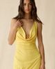 Urban Outfitters Urban Outfitters UO Darling Dot Cowl Open-Back Satin Maxi Dress in Yellow, Women's at Urban Outfitters - 1