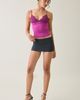 Urban Outfitters Urban Outfitters UO Date Night Lace Trim Cropped Cami in Blue, Women's at Urban Outfitters - 5