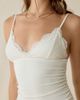 Urban Outfitters Urban Outfitters UO Date Night Lace Trim Cropped Cami in White, Women's at Urban Outfitters - 3