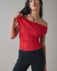 Urban Outfitters Urban Outfitters UO Fia Mesh Off-The-Shoulder Crop Top in Red, Women's at Urban Outfitters - 1
