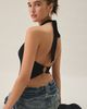 Urban Outfitters Urban Outfitters UO Halo O-Ring Detail High Neck Halter Top in Black, Women's at Urban Outfitters - 1