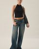 Urban Outfitters Urban Outfitters UO Halo O-Ring Detail High Neck Halter Top in Black, Women's at Urban Outfitters - 2