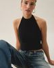 Urban Outfitters Urban Outfitters UO Halo O-Ring Detail High Neck Halter Top in Black, Women's at Urban Outfitters - 4
