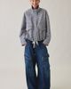Urban Outfitters Urban Outfitters UO Harper Funnel Neck Bomber Jacket in Blue, Women's at Urban Outfitters - 5