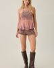 Urban Outfitters Urban Outfitters UO Kath Sequin Embellished Sheer Mesh Hanky Hem Cami in Pink, Women's at Urban Outfitters - 2