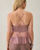 Urban Outfitters Urban Outfitters UO Kath Sequin Embellished Sheer Mesh Hanky Hem Cami in Pink, Women's at Urban Outfitters - 4