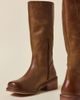 Urban Outfitters Urban Outfitters UO Leather Pull-On Boots in Tan, Women's at Urban Outfitters - 1