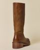 Urban Outfitters Urban Outfitters UO Leather Pull-On Boots in Tan, Women's at Urban Outfitters - 4