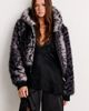 Urban Outfitters Urban Outfitters UO Maddy Cropped Faux Fur Hooded Jacket in Brown, Women's at Urban Outfitters - 1