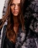 Urban Outfitters Urban Outfitters UO Maddy Cropped Faux Fur Hooded Jacket in Brown, Women's at Urban Outfitters - 2