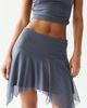 Urban Outfitters Urban Outfitters UO Misty Mesh Asymmetric Mini Skirt 2-Piece Set in Grey, Women's at Urban Outfitters - 3