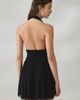 Urban Outfitters Urban Outfitters UO Party For You Plunging Halter Neck Mesh Mini Dress in Black, Women's at Urban Outfitters - 3