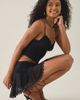 Urban Outfitters Urban Outfitters UO Peek-A-Boo Semi-Sheer Mesh Skort 2-Piece Set in Black, Women's at Urban Outfitters - 4