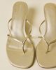 Urban Outfitters Urban Outfitters UO Petal Kitten Heel Sandal in Champange, Women's at Urban Outfitters - 2