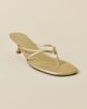 Urban Outfitters Urban Outfitters UO Petal Kitten Heel Sandal in Champange, Women's at Urban Outfitters - 4