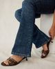 Urban Outfitters Urban Outfitters UO Polly Buckle Kitten Heel in Dark Brown, Women's at Urban Outfitters - 1
