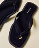Urban Outfitters Urban Outfitters UO Sabrina Suede Thong Sandal in Black, Women's at Urban Outfitters - 2