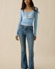 Urban Outfitters Urban Outfitters UO Seattle Applique Graphic Long Sleeve Henley Tee in Sky, Women's at Urban Outfitters - 4