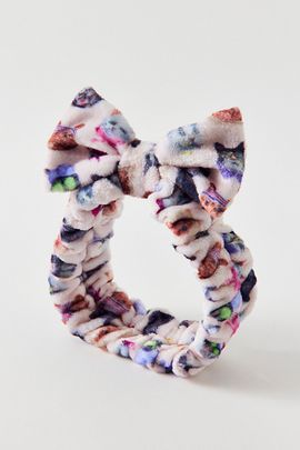 Urban Outfitters Urban Outfitters UO Spa Day Terry Headband in Cat Collage at Urban Outfitters