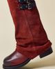 Urban Outfitters Urban Outfitters UO Suede Foldover Boots in Red, Women's at Urban Outfitters - 1
