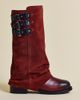Urban Outfitters Urban Outfitters UO Suede Foldover Boots in Red, Women's at Urban Outfitters - 2