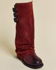 Urban Outfitters Urban Outfitters UO Suede Foldover Boots in Red, Women's at Urban Outfitters - 3