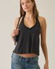 Urban Outfitters Urban Outfitters UO Vanessa Studded Plunging V-Neck Halter Top in Black, Women's at Urban Outfitters - 1