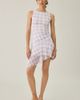 Urban Outfitters Urban Outfitters UO Whimsy Whirl Asymmetric Mesh Mini Dress in Mulberry, Women's at Urban Outfitters - 1