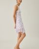 Urban Outfitters Urban Outfitters UO Whimsy Whirl Asymmetric Mesh Mini Dress in Mulberry, Women's at Urban Outfitters - 3