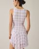 Urban Outfitters Urban Outfitters UO Whimsy Whirl Asymmetric Mesh Mini Dress in Mulberry, Women's at Urban Outfitters - 4