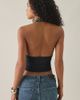 Urban Outfitters Urban Outfitters UO Wren Sequin Embellished Knot-Front Halter Top in Black, Women's at Urban Outfitters - 2