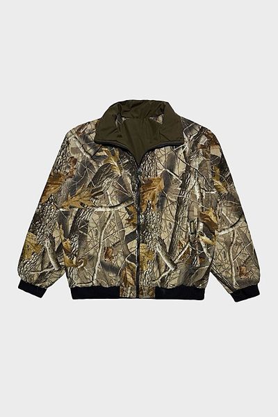 Urban Outfitters Vintage 1990's Reversible Realtree Camo Zip Off Sleeve Jacket in Green Pattern/Motif, Men's at Urban Outfitters