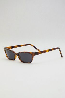 Urban Outfitters Vintage Kira Rectangle Sunglasses in Brown, Women's at Urban Outfitters
