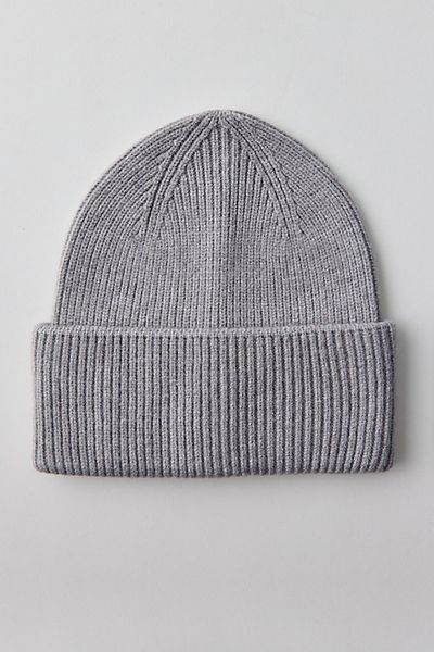 Urban Outfitters Washed Knit Cuffed Beanie in Light Grey, Men's at Urban Outfitters