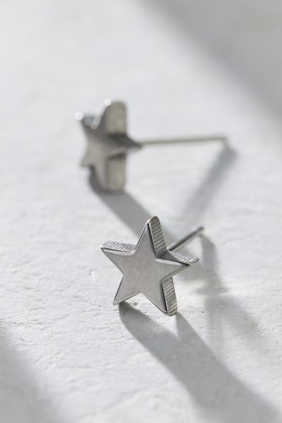 Urban Outfitters Waterproof Star Stud Earring in Silver, Men's at Urban Outfitters