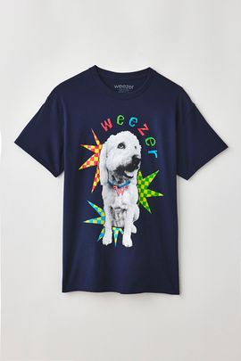 Urban Outfitters Weezer Margo Graphic Tee in Navy, Men's at Urban Outfitters