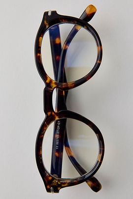 Urban Outfitters Weston Round Blue Light Glasses in Brown Tort, Men's at Urban Outfitters