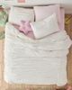 Urban Outfitters Willow Eyelet Ruched Cotton Percale Duvet Cover in White at Urban Outfitters - 1