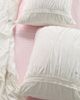 Urban Outfitters Willow Eyelet Ruched Cotton Percale Sham Set in White at Urban Outfitters - 1