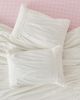 Urban Outfitters Willow Eyelet Ruched Cotton Percale Sham Set in White at Urban Outfitters - 2