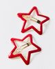 Urban Outfitters XL Star Snap Clips Set in Red, Women's at Urban Outfitters - 1